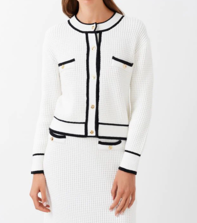 Cardigan Rippstrick var col RC