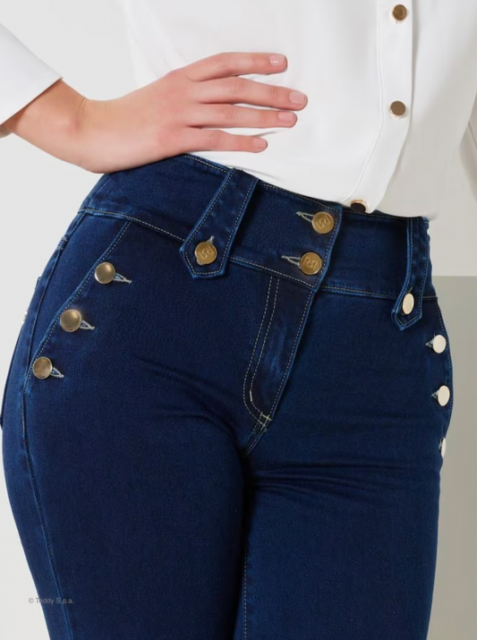 Hose Jeans blu indaco