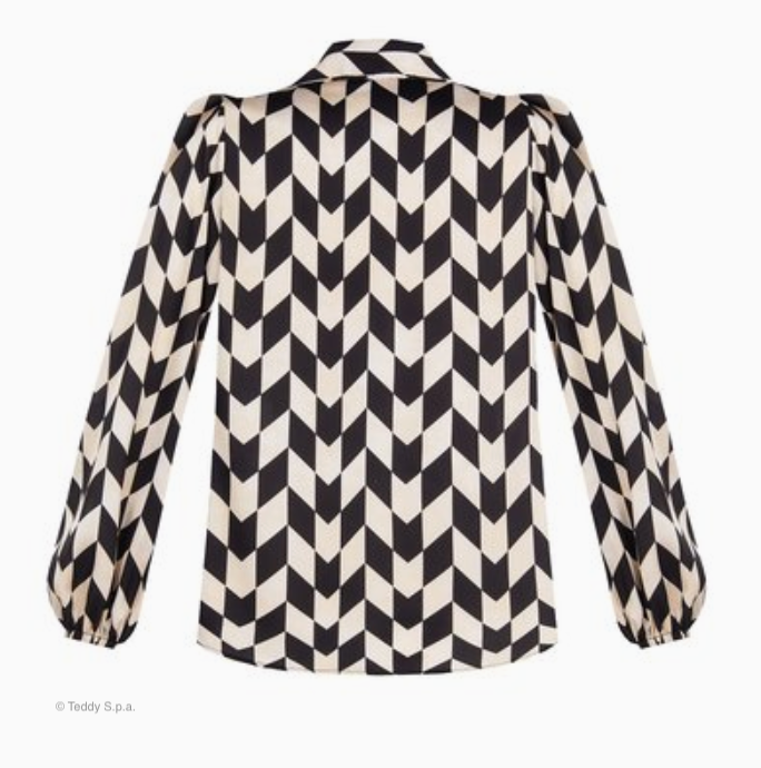 Bluse var nero geometric
