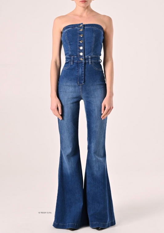 Jumpsuit Denim blu RC