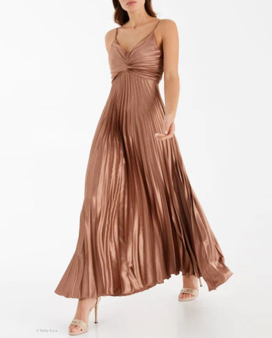 Kleid lang pliss RC
