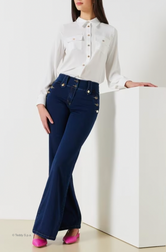 Hose Jeans blu indaco