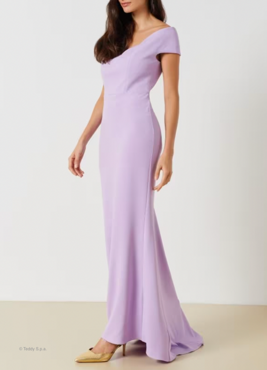 Kleid viola lang