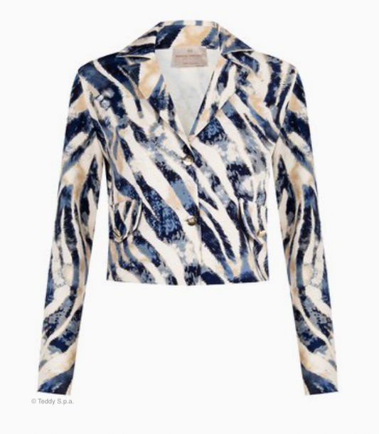 Jacke var col Zebra-Print