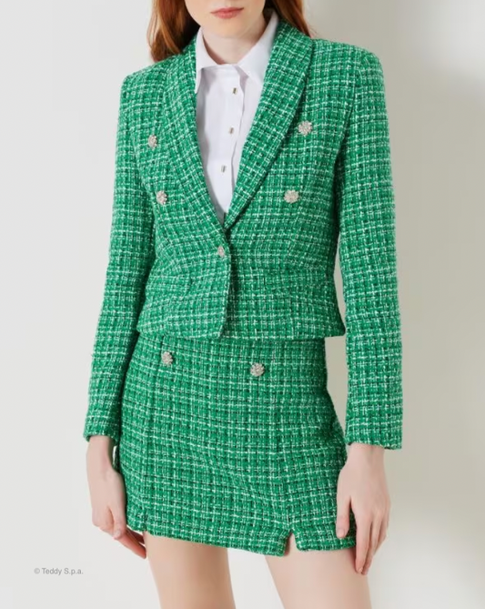 Jacke var verde Tweed